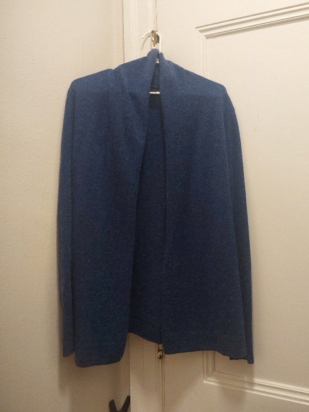 Elie Tahari Denim Blue Cashmere Duster Cardigan XL